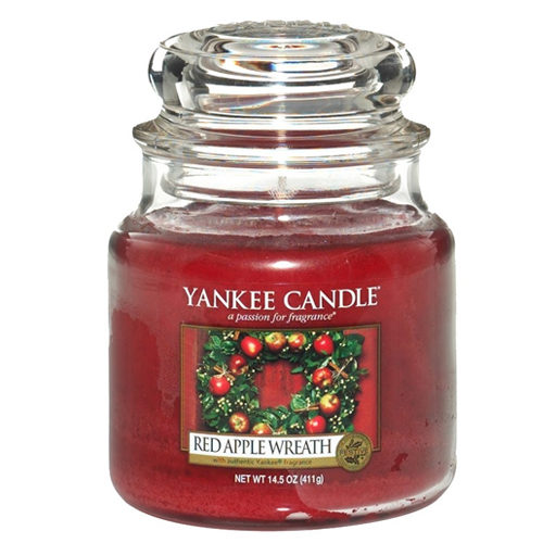 Red Apple Wreath - Medium Jar